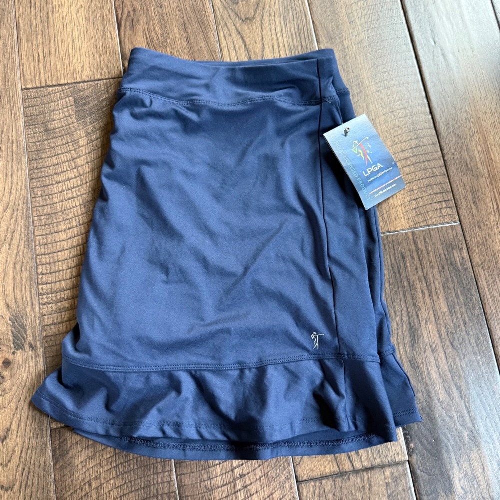 LPGA Collection Women‎ XXL Navy Blue Ruffle Hem Golf Tennis Athletic Skort NWT